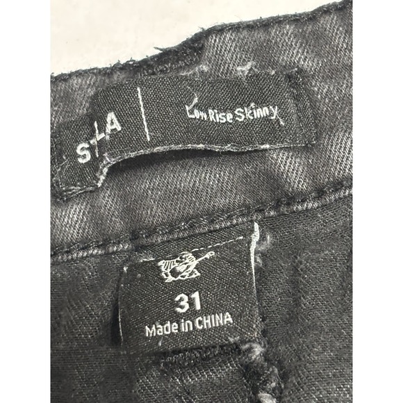 True Religion Stella Low Rise Skinny Jeans Size 31 Gray Women's TR Y2K Denim - Picture 3 of 11